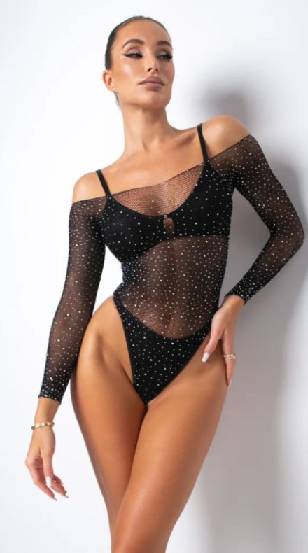 Bodystocking Malla Mangas Largar Trini