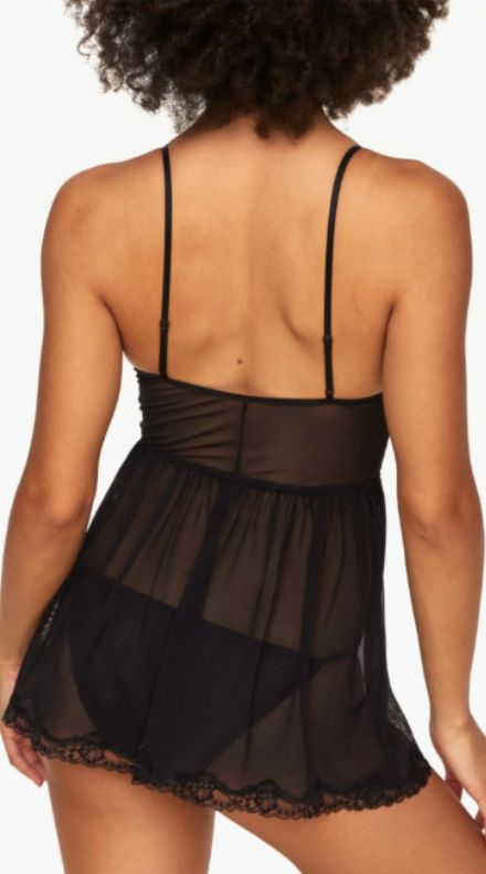 Baby Doll Encaje Escote Cruzado Anett