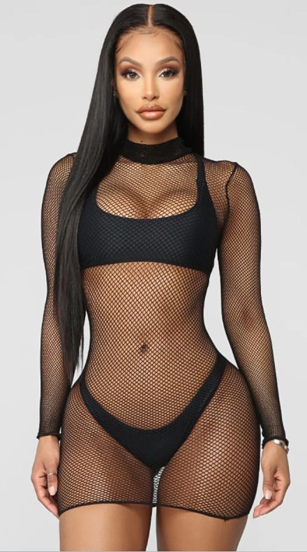 Bosdystocking Vestido Malla Aura